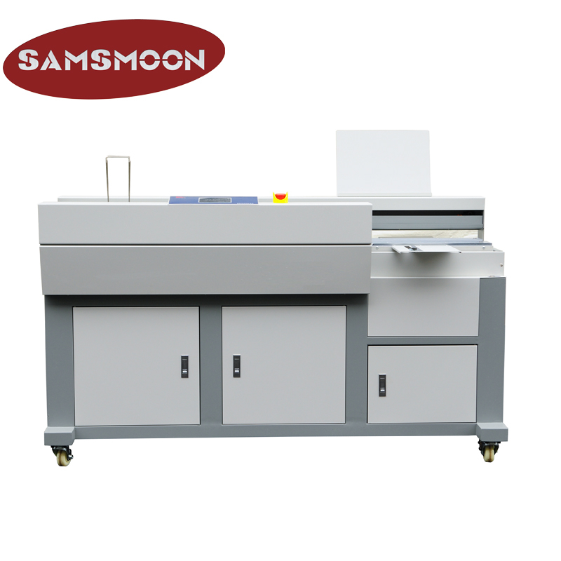 SPB-767HCA3 Efficient Hardcover Book Binding Machine 5 Inch Display Screen Automatic Hot Glue Binder